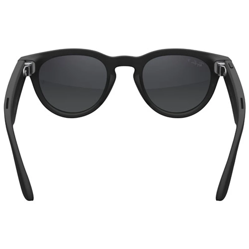 Ray-Ban | Meta Headliner (Gen 2) Glasses with AI, Photo, Video, Audio & Messaging - Matte Black/Polarized Gradient Graphite - Regular Bridge Fit