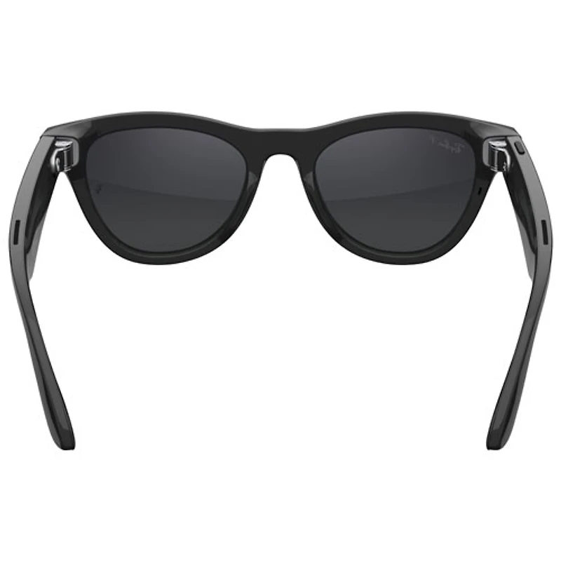 Ray-Ban | Meta Skyler (Gen 2) Glasses with AI, Photo, Video, Audio & Messaging - Shiny Black/Polarized Gradient Graphite lenses