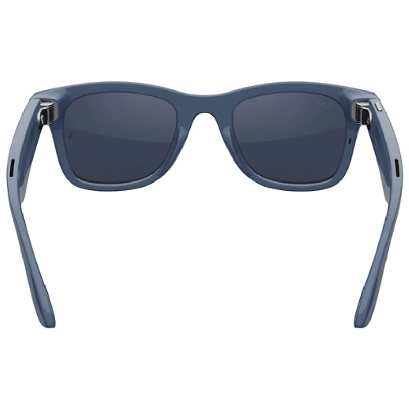 Lunettes Wayfarer (2e génération) de Ray-Ban | Meta avec IA, photo, vidéo, audio et messagerie - Bleu cosmique brillant/Transitions saphir - Grand