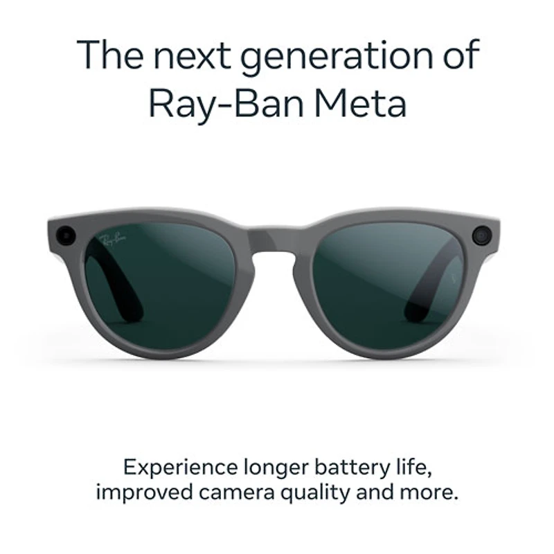 Ray-Ban | Meta Headliner (Gen 2) Glasses with AI, Photo, Video, Audio & Messaging