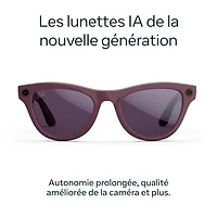 Ray-Ban | Meta Skyler (Gen 2) Glasses with AI, Photo, Video, Audio & Messaging - Shiny Mystic Violet/Transitions Amethyst