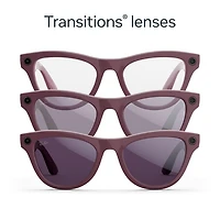 Ray-Ban | Meta Skyler (Gen 2) Glasses with AI, Photo, Video, Audio & Messaging - Shiny Mystic Violet/Transitions Amethyst