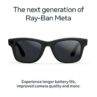 Lunettes Wayfarer (2e génération) de Ray-Ban | Meta avec IA, photo, vidéo, audio et messagerie