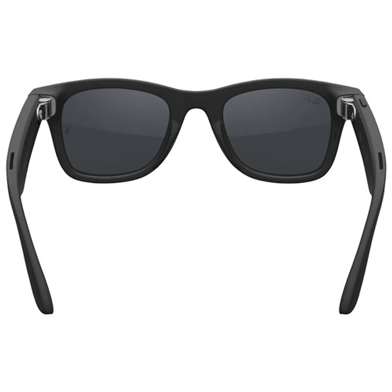 Ray-Ban | Meta Wayfarer (Gen 2) Glasses with AI, Photo, Video, Audio & Messaging - Matte Black/Transitions Grey - Large