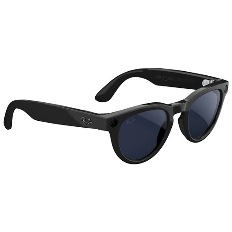 Ray-Ban | Meta Headliner (Gen 2) Glasses with AI, Photo, Video, Audio & Messaging - Shiny Black/Transitions Sapphire