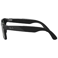 Ray-Ban | Meta Wayfarer (Gen 2) Glasses with AI, Photo, Video, Audio & Messaging - Shiny Black/Transitions Graphite Green - Large