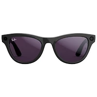 Ray-Ban | Meta Skyler (Gen 2) Glasses with AI, Photo, Video, Audio & Messaging - Shiny Black/Transitions Amethyst