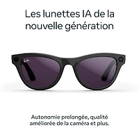 Ray-Ban | Meta Skyler (Gen 2) Glasses with AI, Photo, Video, Audio & Messaging - Shiny Black/Transitions Amethyst