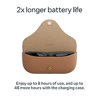 Ray-Ban | Meta Skyler (Gen 2) Glasses with AI, Photo, Video, Audio & Messaging - Shiny Black/Transitions Amethyst