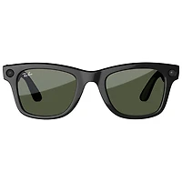 Ray-Ban | Meta Wayfarer (Gen 2) Glasses with AI, Photo, Video, Audio & Messaging - Shiny Black/Green