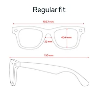 Ray-Ban | Meta Wayfarer (Gen 2) Glasses with AI, Photo, Video, Audio & Messaging - Shiny Black/Green