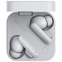 Écouteurs boutons 100 % sans fil à suppression du bruit CMF Buds Pro 2 de Nothing - Gris clair - Partenaire de détail exclusif
