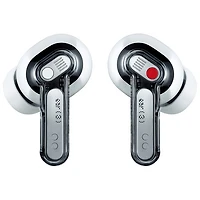 Écouteurs boutons 100 % sans fil à suppression du bruit Ear (3) de Nothing - Blanc
