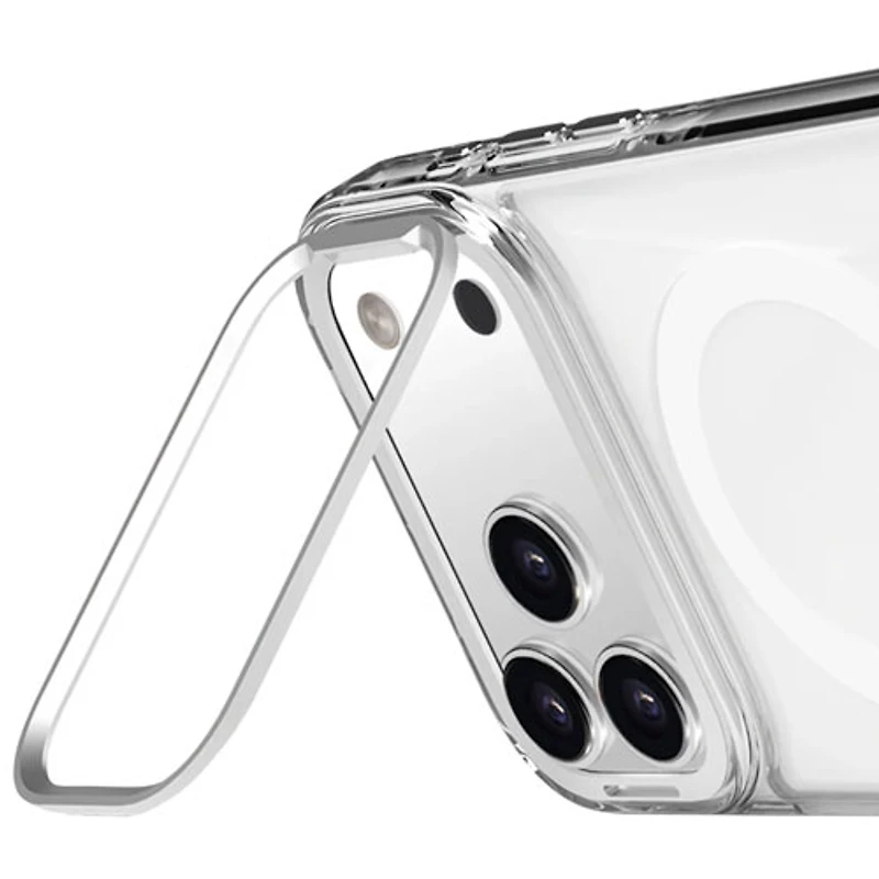 Étui Air Guard Classic de LOGiiX avec MagSafe et béquille pour iPhone 17 Pro Max - Transparent/Blanc