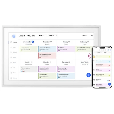 Aluratek 15.6" 32GB Wi-Fi Digital Photo Frame with Touch Screen (AWC15F) - White