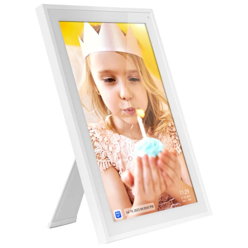 Aluratek 15.6" 32GB Wi-Fi Digital Photo Frame with Touch Screen (AWC15F) - White