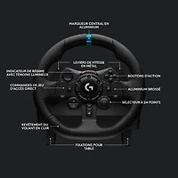 Volant de course et pédales G923 de Logitech avec levier de vitesses Driving Force pour PS5/PS4/PC - Noir