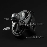 Volant de course et pédales G923 de Logitech avec levier de vitesses Driving Force pour PS5/PS4/PC - Noir