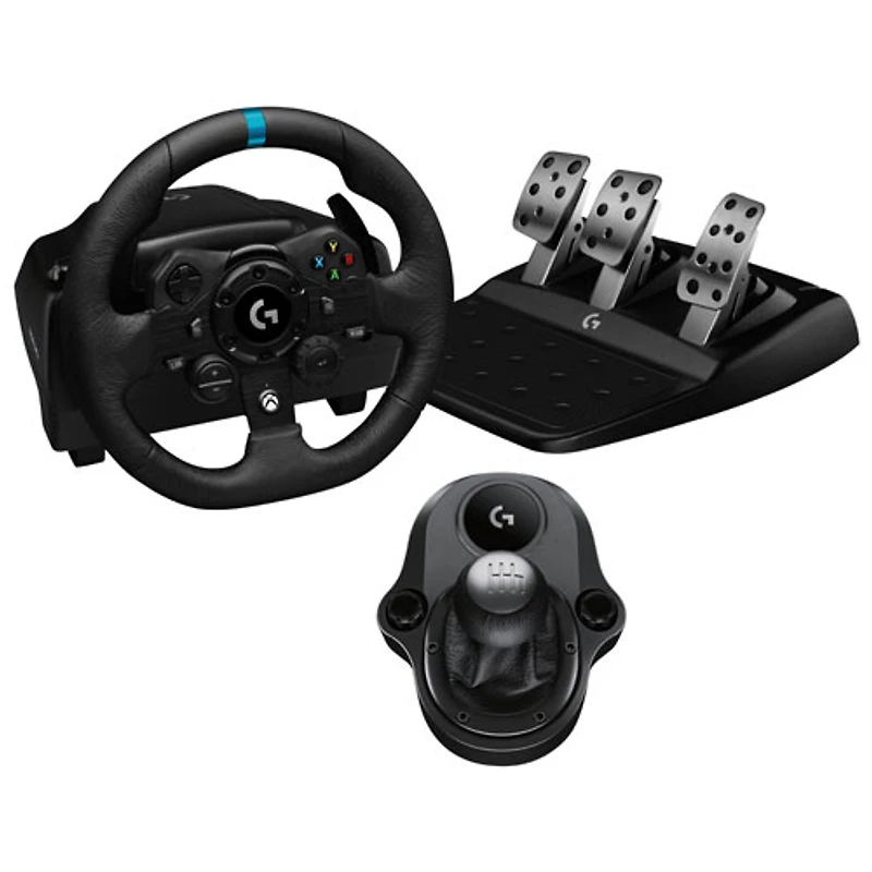 Volant de course et pédales G923 de Logitech avec levier de vitesse Driving Force pour Xbox Series X|S et Xbox One