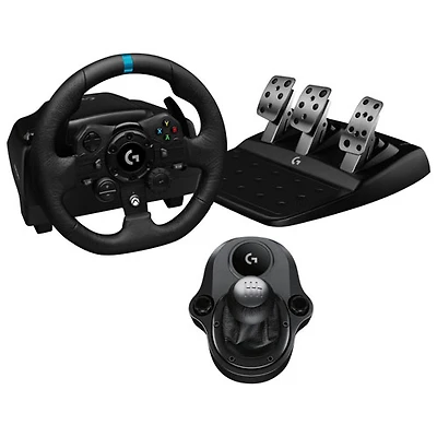 Volant de course et pédales G923 de Logitech avec levier de vitesse Driving Force pour Xbox Series X|S et Xbox One