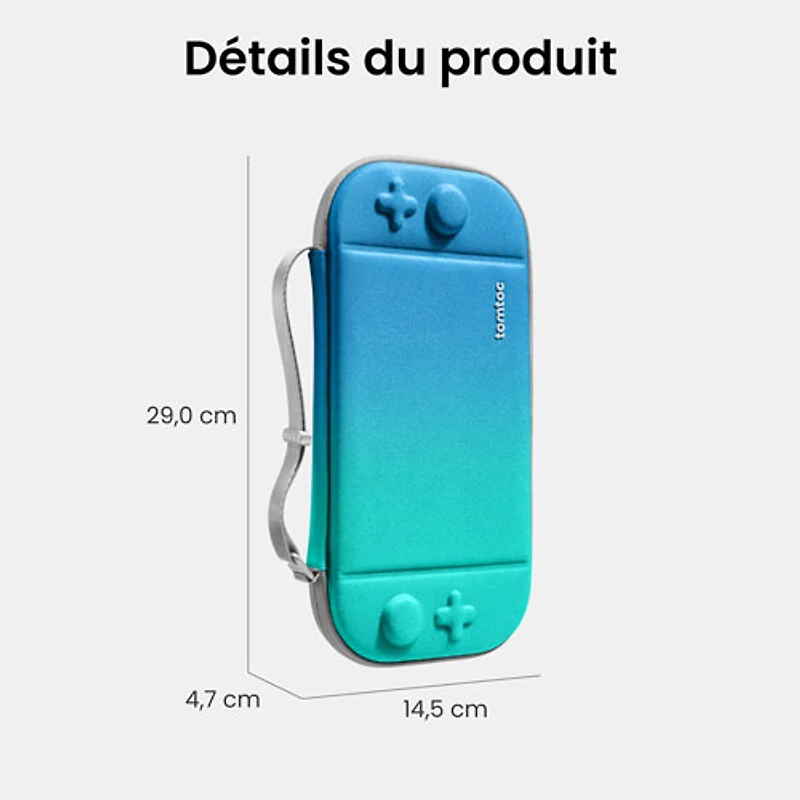 tomtoc Fancy Case-G05 Slim Case for Nintendo Switch 2 - Ocean Blue