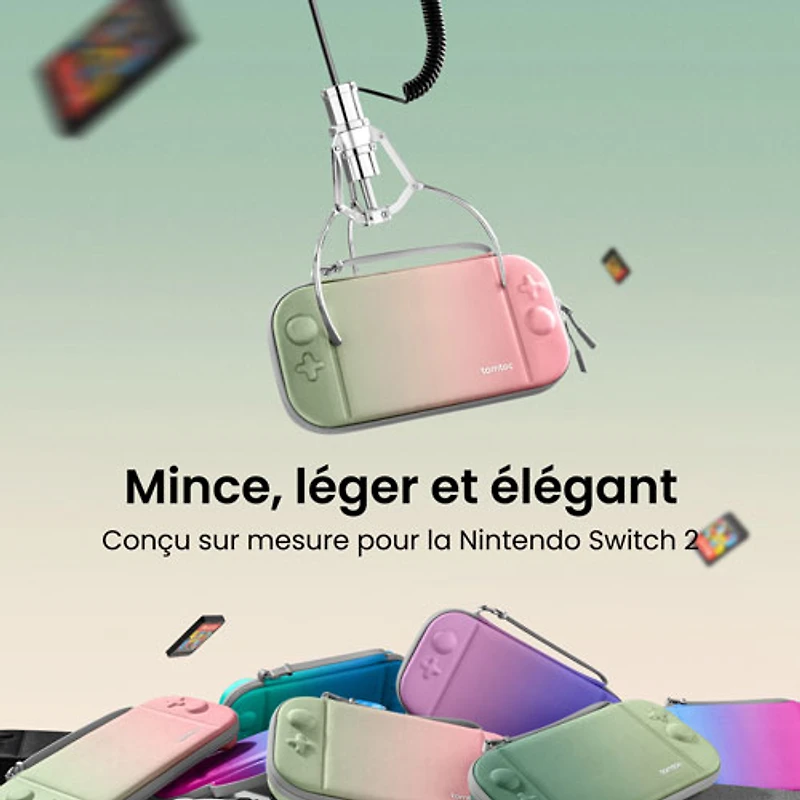 Étui mince Fancy Case-G05 de Tomtoc pour Nintendo Switch 2 - Fleur de cerisier