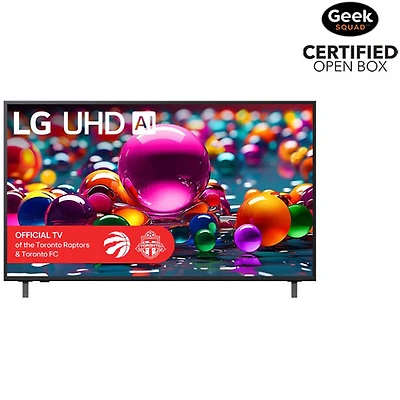 Boîte ouverte - Téléviseur intelligent ACL HDR UHD 4K de 43 po AI UA77 série UA7700 de LG (43UA7700PUB) - 2025