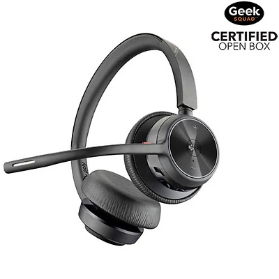 Boîte ouverte - Casque Bluetooth à suppression du bruit Poly Voyager 4320-M de HP (77Z30AA) - Noir