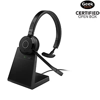 Open Box - Jabra Evolve 65 TE On-Ear Noise Cancelling Wireless MS Mono Headset with Stand (6693-833-399)