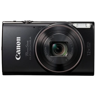 Canon PowerShot ELPH 360 HS A Wi-Fi 20.2 MP 12x Optical Zoom Digital Camera -