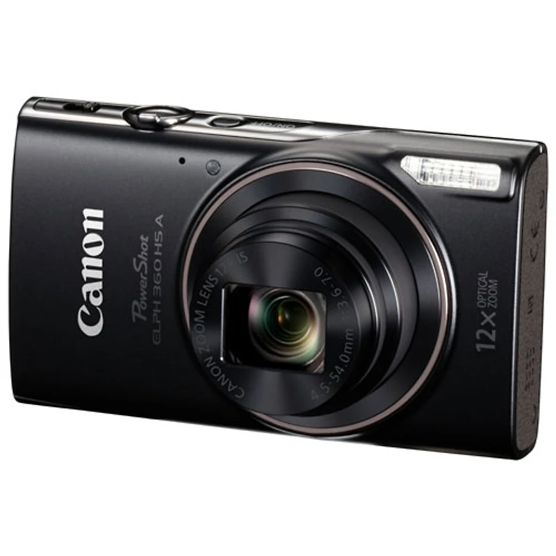 Canon PowerShot ELPH 360 HS A Wi-Fi 20.2 MP 12x Optical Zoom Digital Camera -