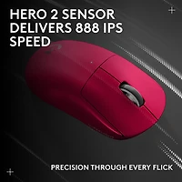 Souris de jeu sans fil compacte 44 000 ppp PRO X Superlight 2 à capteur HERO 2 de Logitech G - Magenta