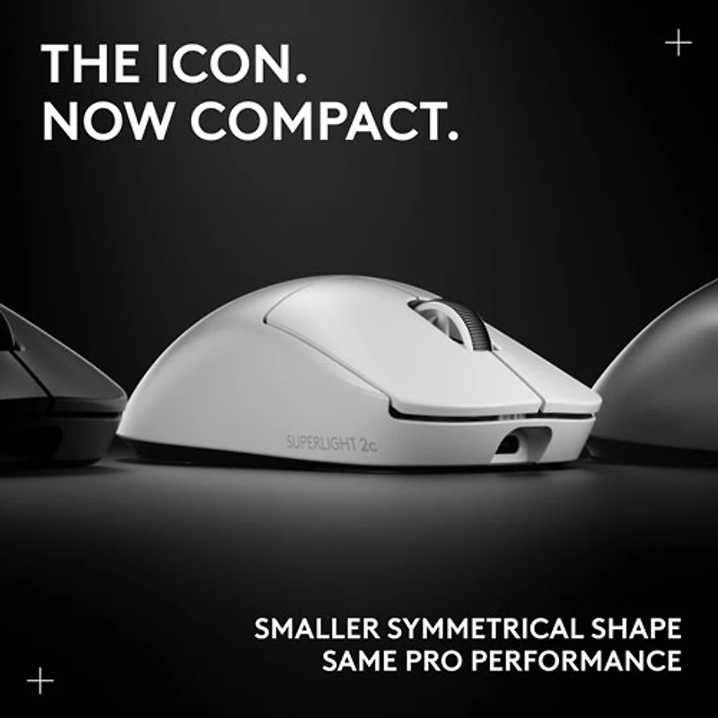 Souris de jeu sans fil compacte 44 000 ppp PRO X Superlight 2 à capteur HERO 2 de Logitech G - Blanc