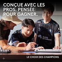 Souris de jeu sans fil compacte 44 000 ppp PRO X Superlight 2 à capteur HERO 2 de Logitech G - Blanc