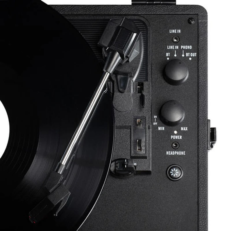 Victrola Journey Glow Illuminated Suitcase Belt Drive Bluetooth Record Player