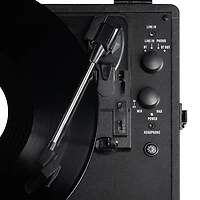 Victrola Journey Glow Illuminated Suitcase Belt Drive Bluetooth Record Player