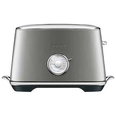 Remis à neuf (Bon état) - Grille-pain de la collection luxe de Breville - 2 tranches - Noyer fumé - Réusiné par Breville