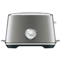 Remis à neuf (Bon état) - Grille-pain de la collection luxe de Breville - 2 tranches - Noyer fumé - Réusiné par Breville