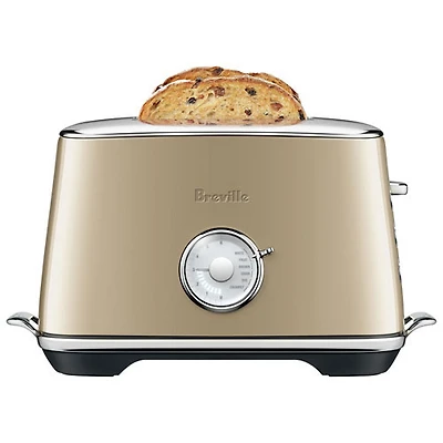 Remis à neuf (Bon état) - Grille-pain de la collection luxe de Breville - 2 tranches - Champagne royal - Réusiné par Breville