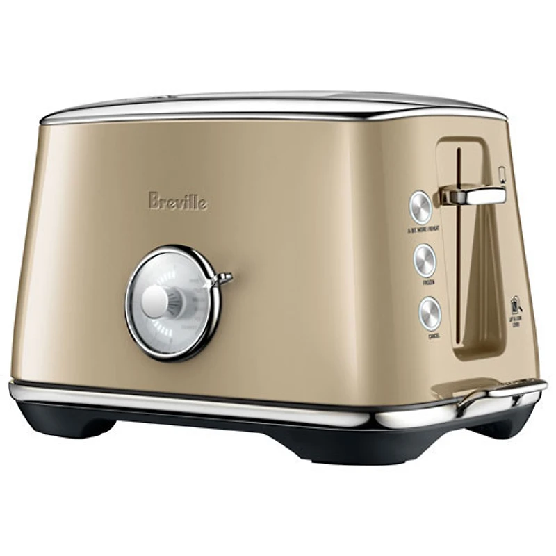 Remis à neuf (Bon état) - Grille-pain de la collection luxe de Breville - 2 tranches - Champagne royal - Réusiné par Breville