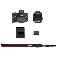 Appareil photo sans miroir EOS R100 de Canon avec objectif IS STM 18-45 mm et double 75-300 mm-Exclusivité Best Buy