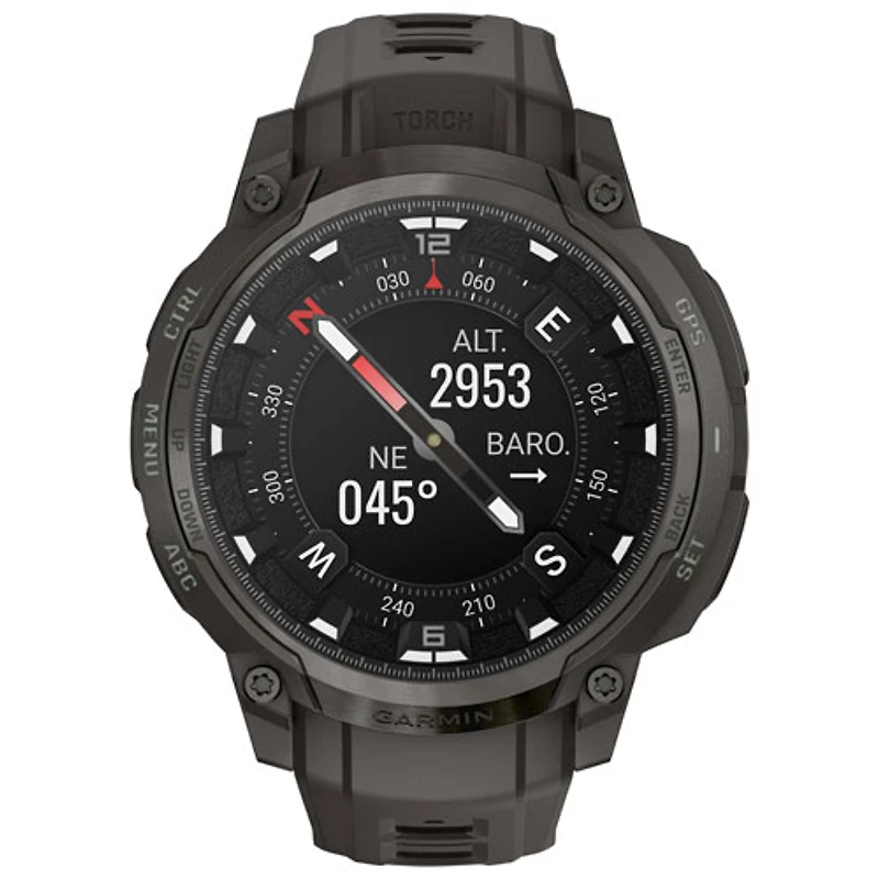 Garmin Instinct Crossover AMOLED 47mm Smartwatch - Charcoal Grey