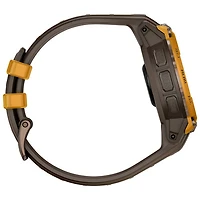 Montre intelligente de 47 mm Instinct Crossover AMOLED de Garmin - Bronze et orange pastel/Cacao