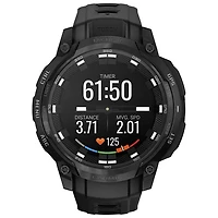 Montre intelligente de 47 mm Instinct Crossover AMOLED Tactical Edition de Garmin - Noir