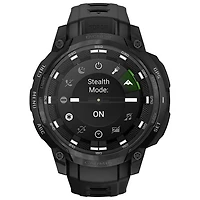 Montre intelligente de 47 mm Instinct Crossover AMOLED Tactical Edition de Garmin - Noir