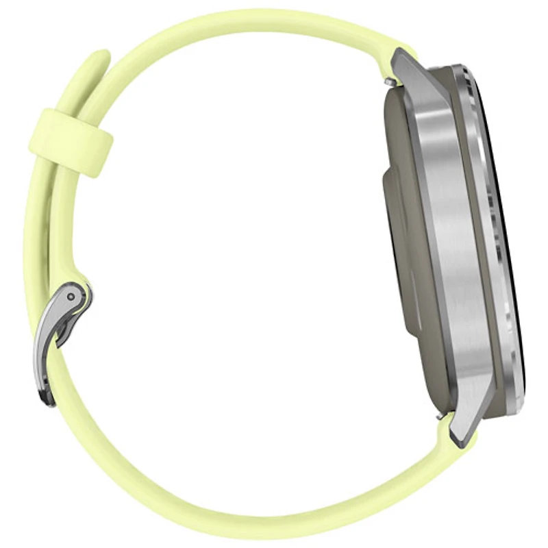 Montre intelligente de 45 mm Venu 4 de Garmin - Argenté/Jaune citron