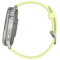 Montre intelligente de 45 mm Venu 4 de Garmin - Argenté/Jaune citron
