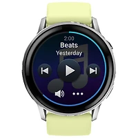 Montre intelligente de 45 mm Venu 4 de Garmin - Argenté/Jaune citron