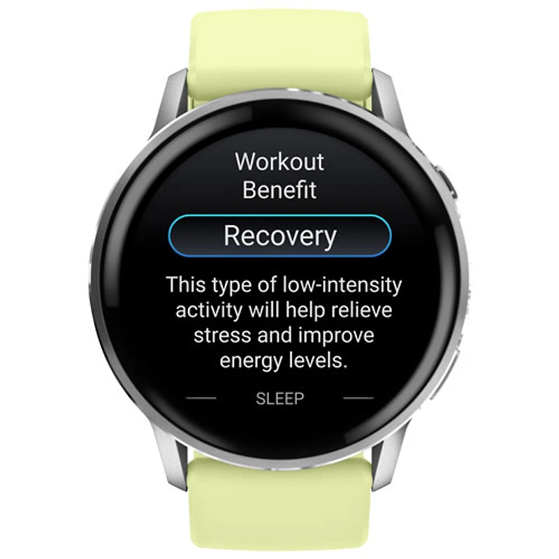 Montre intelligente de 45 mm Venu 4 de Garmin - Argenté/Jaune citron