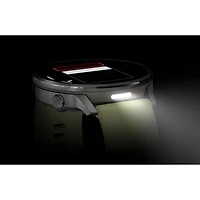 Montre intelligente de 45 mm Venu 4 de Garmin - Argenté/Jaune citron